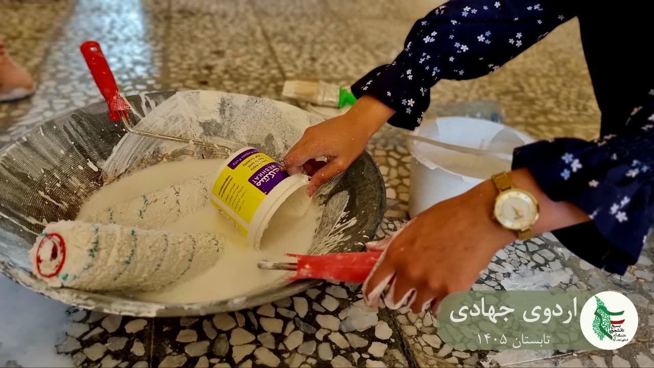 گزارش تصویری روز چهارم اردوی جهادی دانشگاه آزاد نجف آباد - ۶