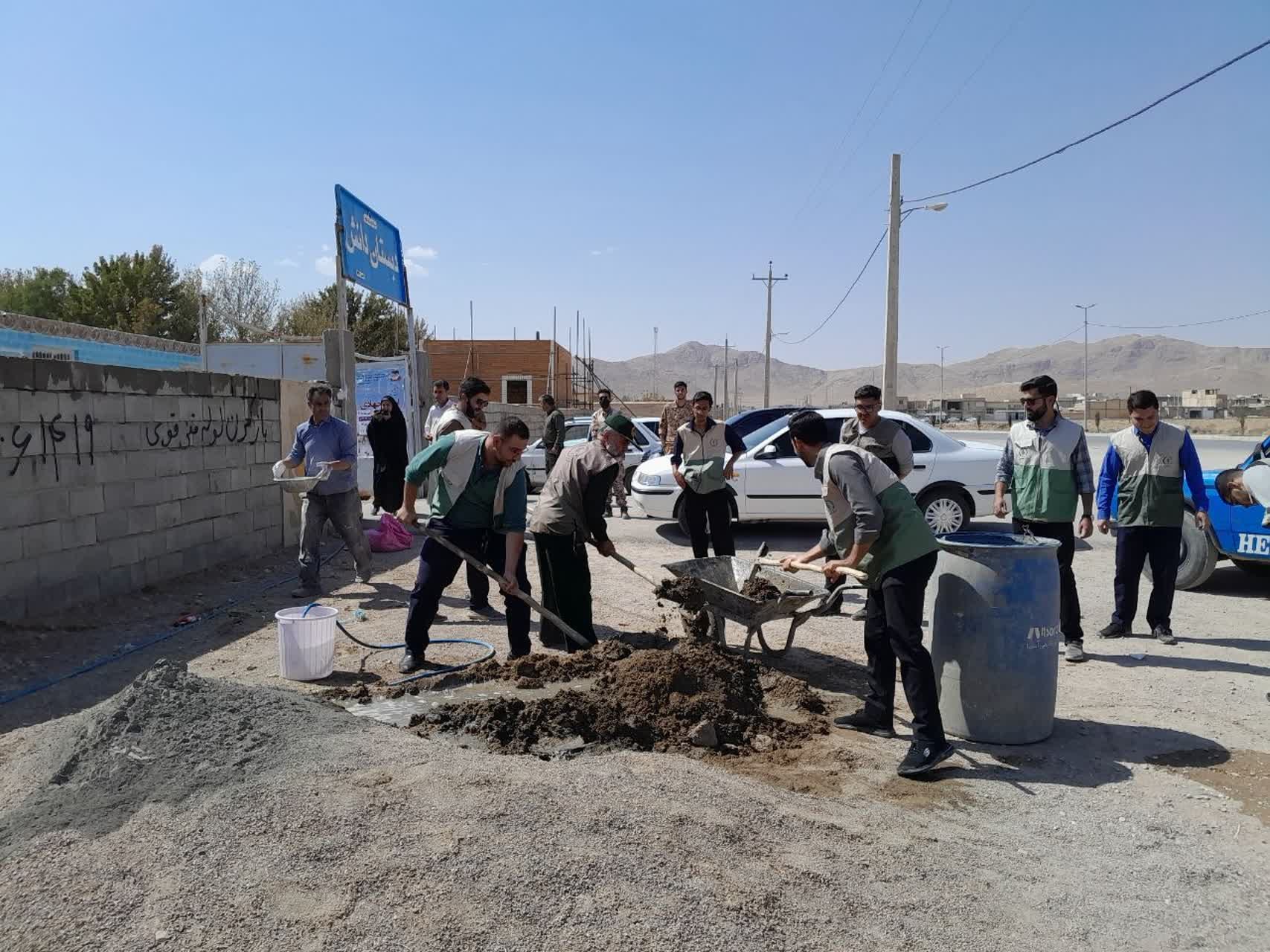 عهد خدمت در میدان سازندگی؛ هفت روز تلاش جهادگران برای آبادانی دبستان تلاش - ۱