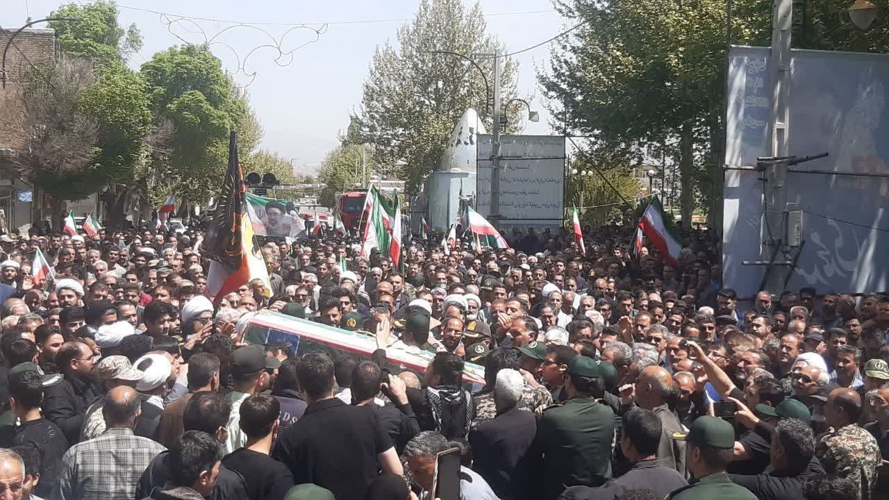 مراسم با‌شکوه تشییع شهید پاسدار حمید محمدی - ۱