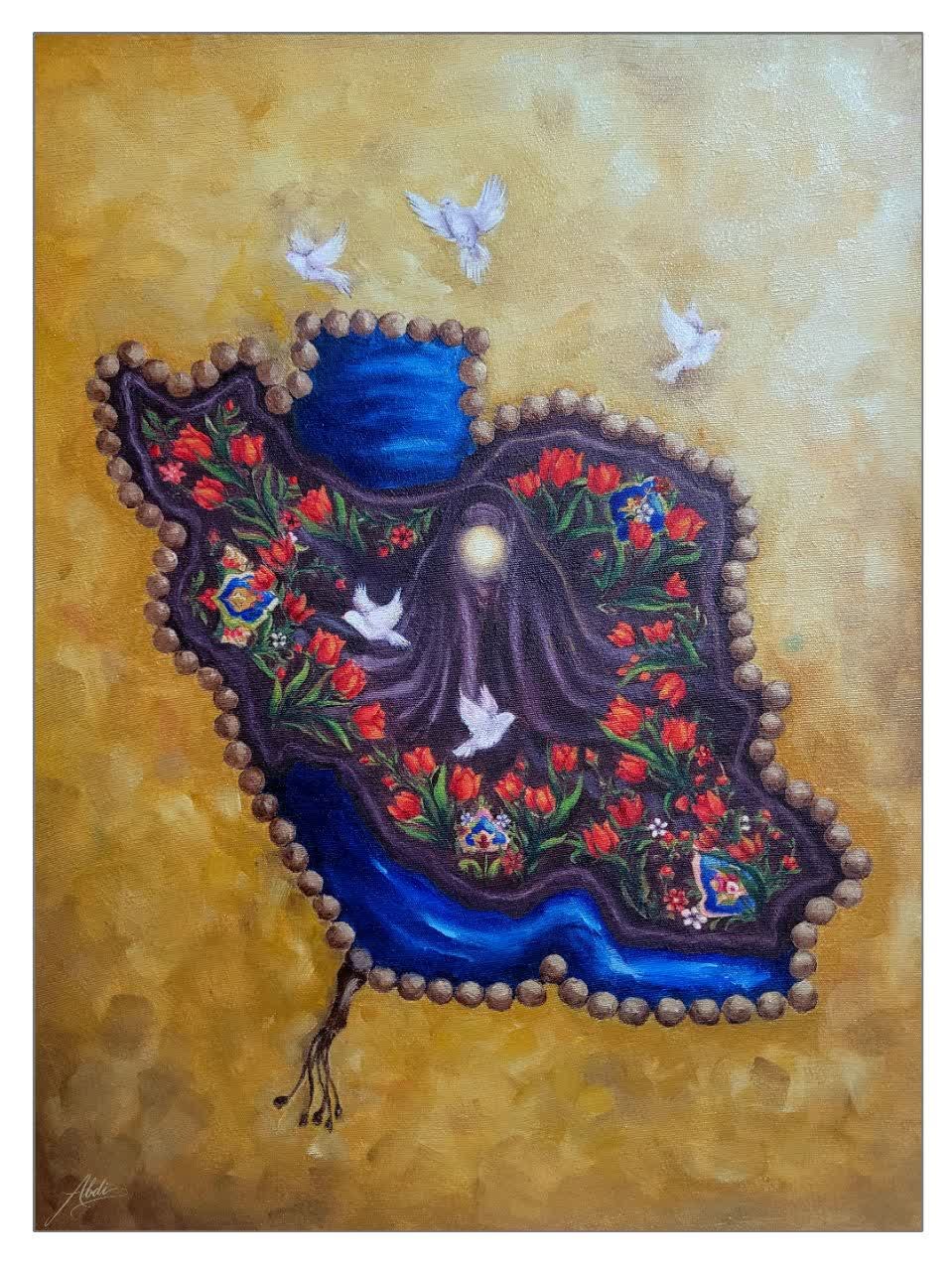 ایران حضرت زهرا س/ طراح خانم فائزه عبدی - ۱