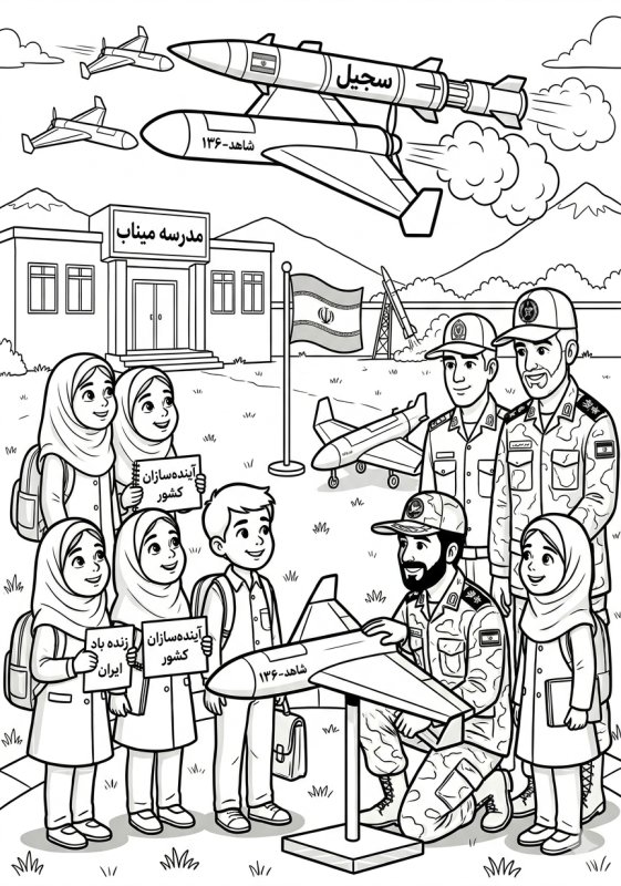نقاشی کودکان جنگ