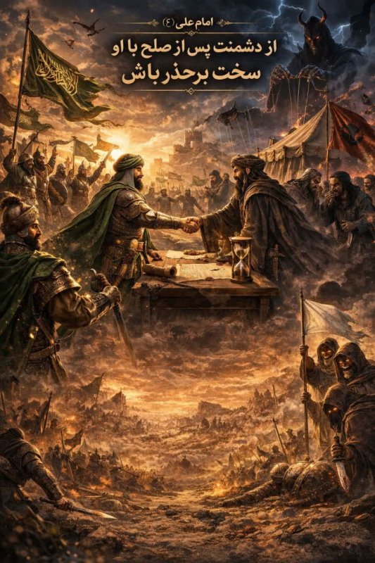 هشدار پس از صلح    حدیث حضرت علی ع