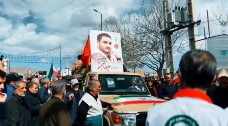 تشییع امدادگر زنجانی