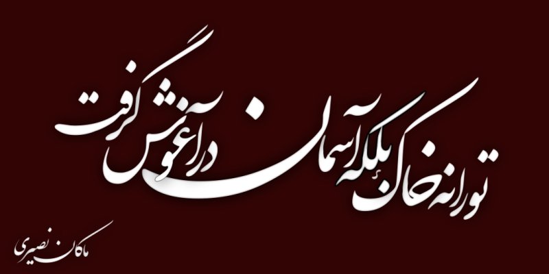 تو را نه خاک، بلکه آسمان در آغوش گرفت