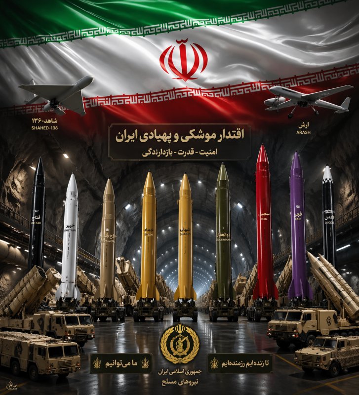 اقتدار دفاعی ایران: توان موشکی و پهپادی با اتکا به توان داخلی