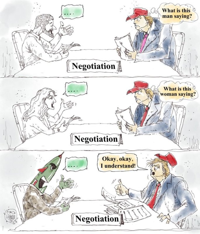 زبان حرف زدن با ترامپ