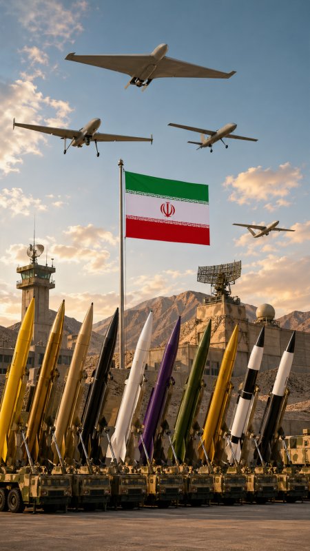 «اقتدار آسمان و زمین؛ آرایش پهپادی و موشکی ایران