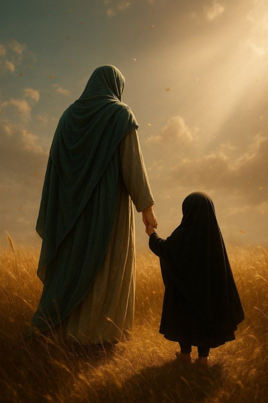 تصویر سازی امام حسین (ع) و حضرت رقیه (س) با هوش مصنوعی