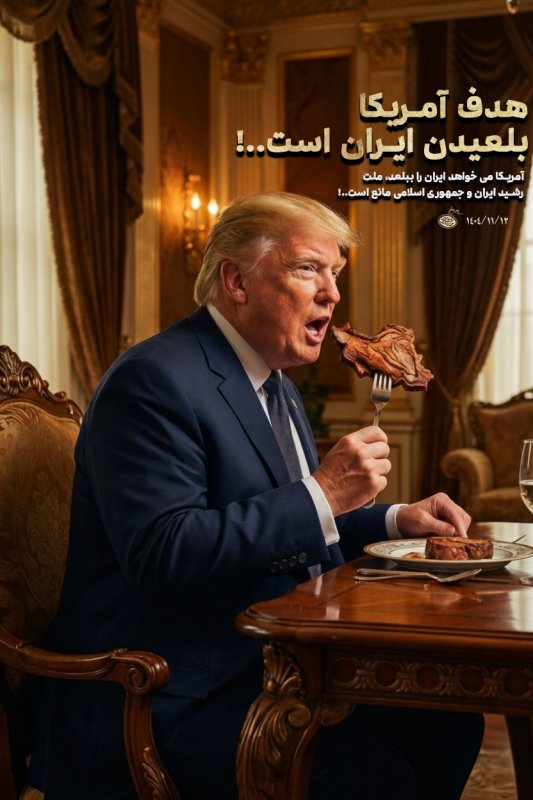 تصویر سازی کلام رهبر شهید درباره هدف آمریکا