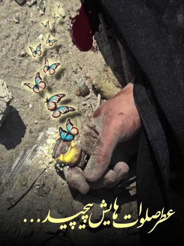 عطر صلوات‌هایش پیچید..🦋