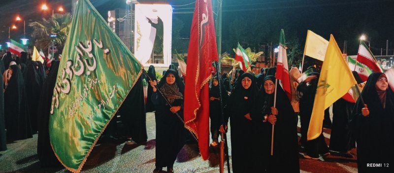 حضور شیرزنان کوهدشتی در اجتماع شبانه درشب 65