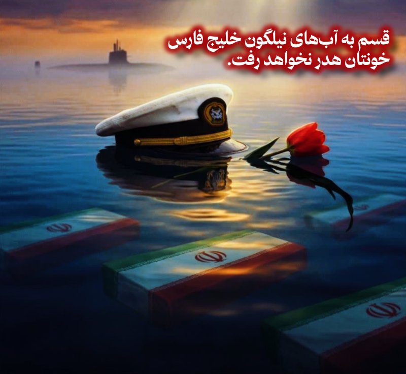 قسم به آب‌های نيلگون خلیج فارس خونتان هدر نخواهد رفت.🌹
