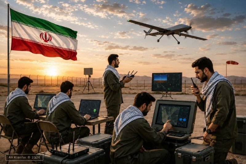 «پهپاد ایرانی؛ چشم بینای بی‌مرز در آسمان منطقه.»🇮🇷