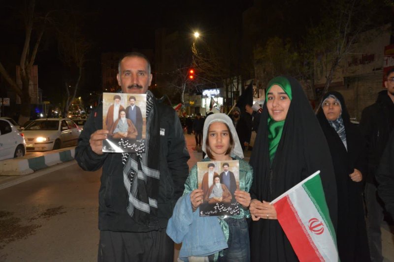 قاب های خانوادگی در تجمع شبانه مردمی منتقمین امام