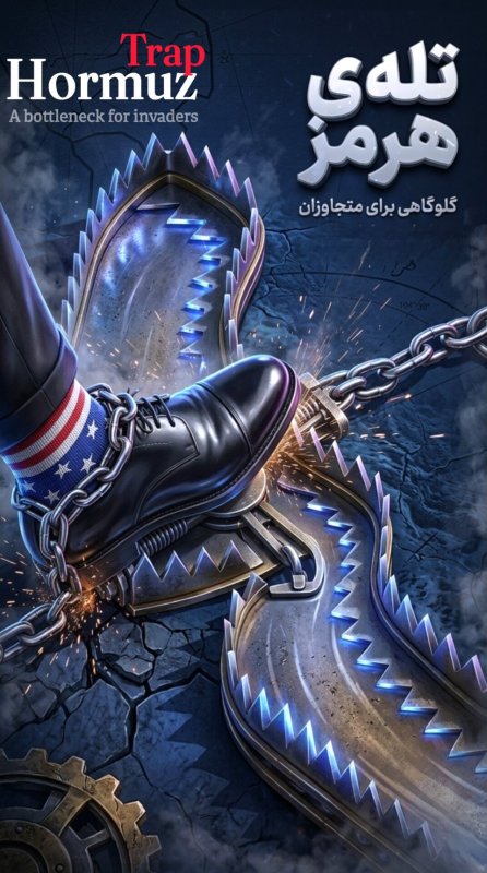 مجموعه پوستر از تنگه هرمز مربوط به جنگ ایران و آمریکا