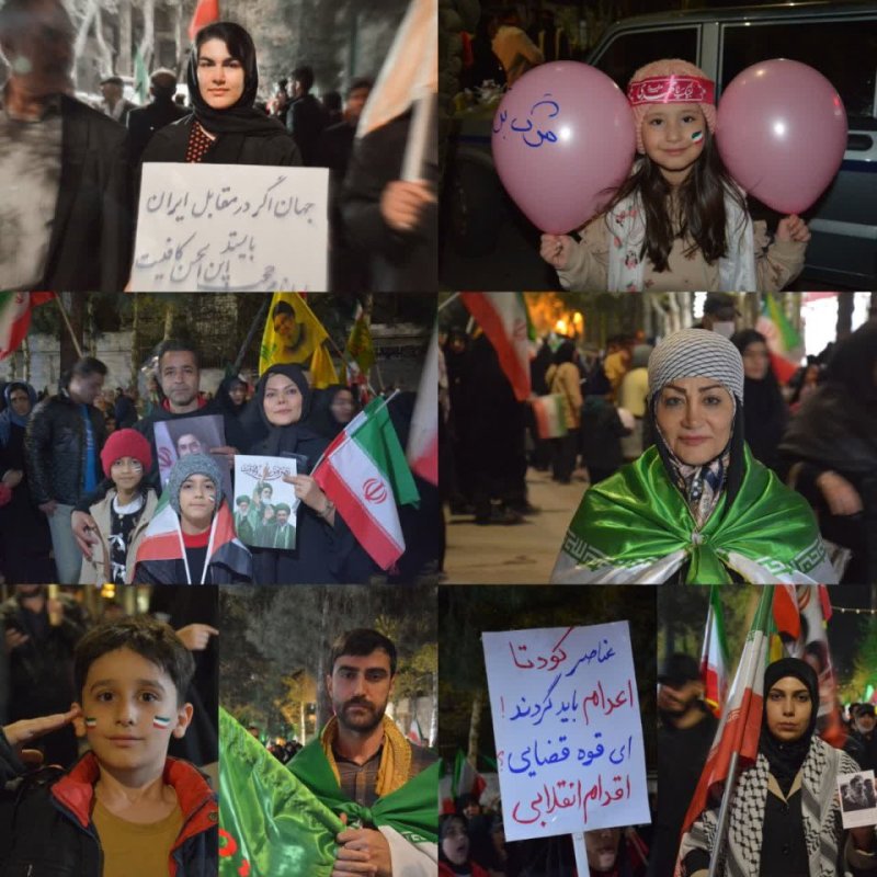 قاب هایی از تجمع نحن منتقمون