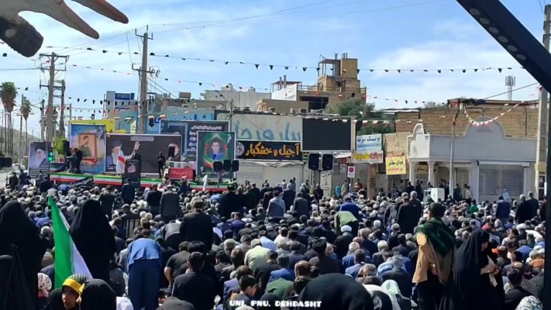 نماز جمعه حماسی در میدان امام حسین دهدشت (اسفند ۱۴۰۴)