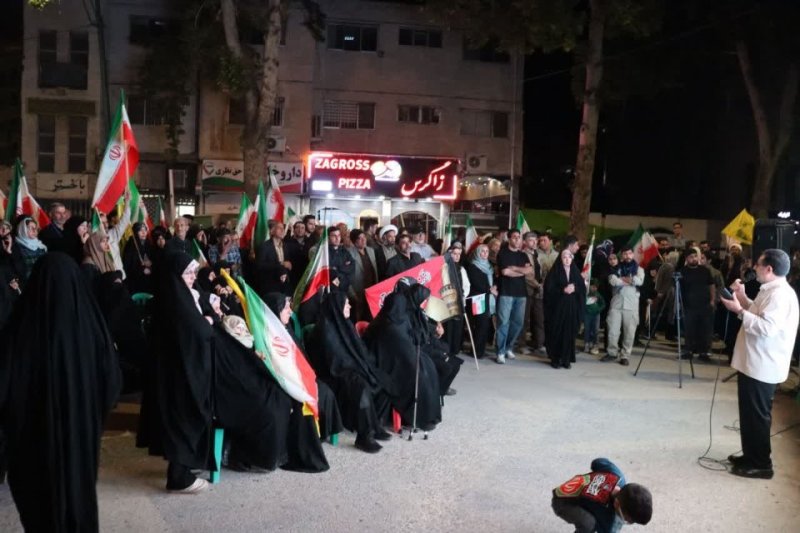 قاب هایی از تجمعات شبانه نحن منتقمون در کرمانشاه 🇮🇷