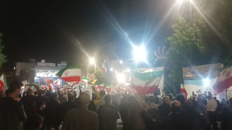 حضور مردم شهرستان دورود در تجمعات شبانه 🇮🇷