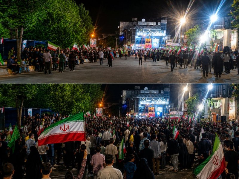 وقتی خیابون‌ها پر از اتحاد می‌شن روایت یک شب پرشور حضور مردم، امید فردا🇮🇷