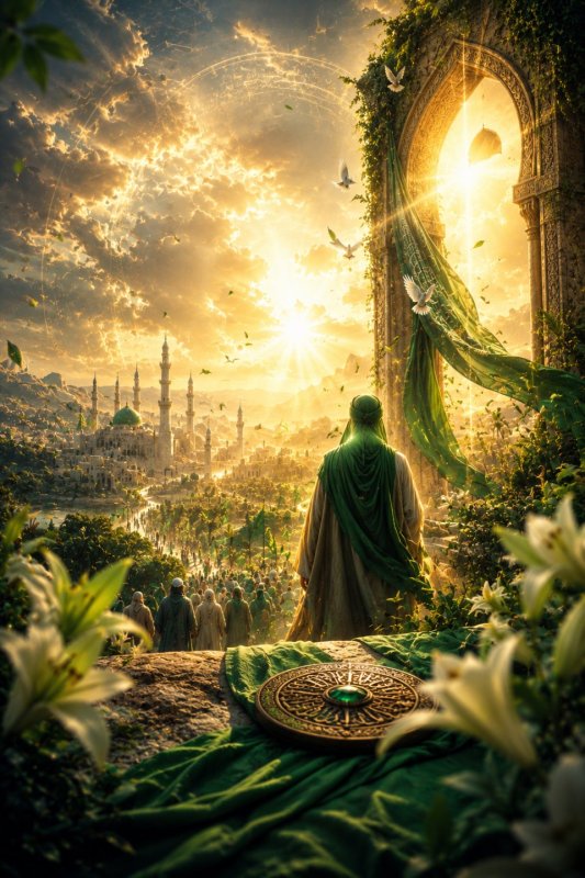 غدیر؛ آغاز راه ولایت سرزمین نور و بیعت جشن بزرگ ولایت عید آسمانی غدیر خم💚
