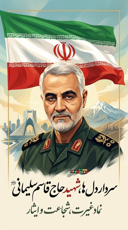 شهید زنده‌ی مقاومت · سلیمانی؛ مکتبی ماندگار · سردار حاج قاسم؛ معماری امنیت پایدار🇮🇷