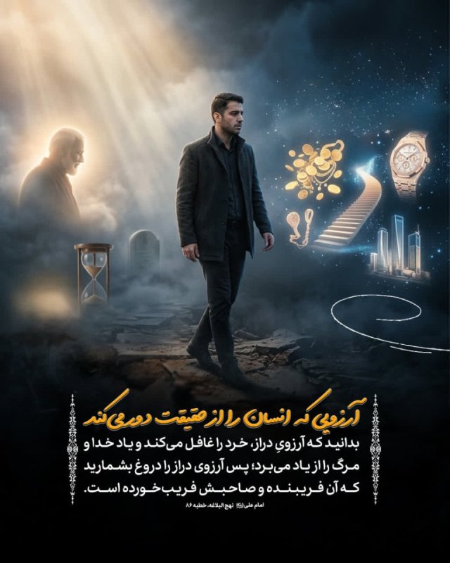 آرزویی که انسان را از حقیقت دور می‌کند