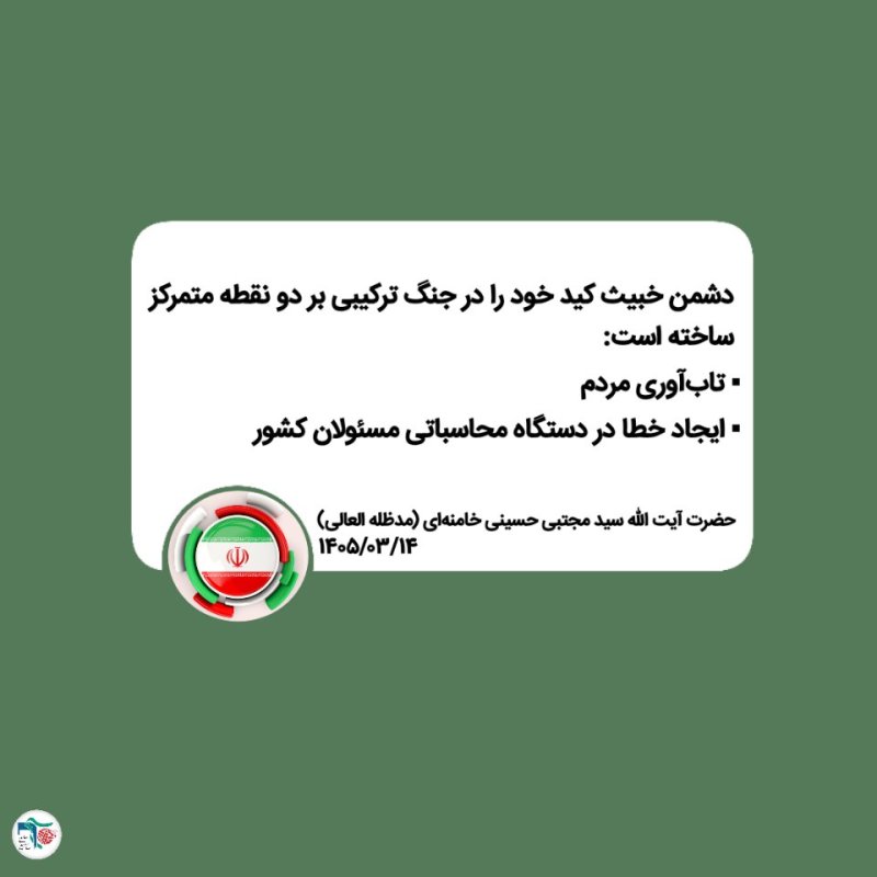 سخنان مقام معظم رهبری (مدظله العالی)