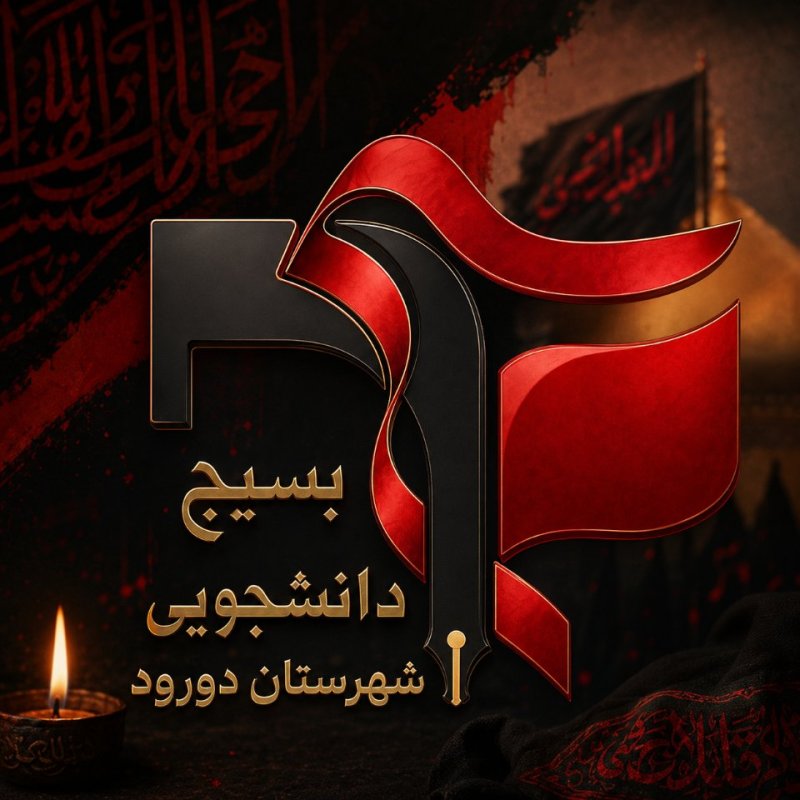 طراحی لوگو با تیم رنگ مشکی و ماه محرم 🖤