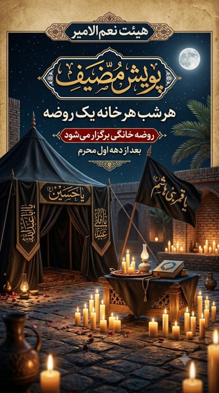 طراحی پوستر روز تاسوعا 💔🥀🖤