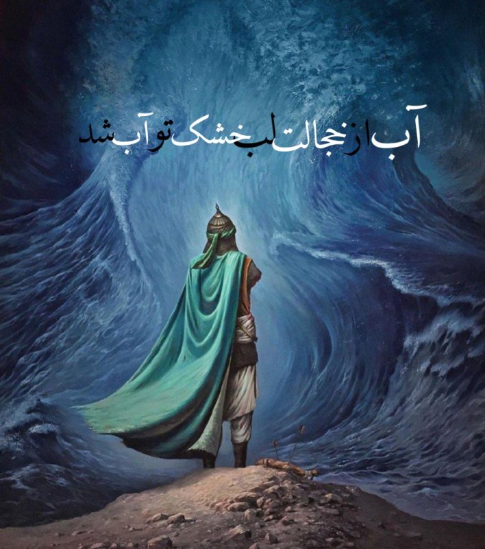 آب از خجالت لب خشک تو آب شد