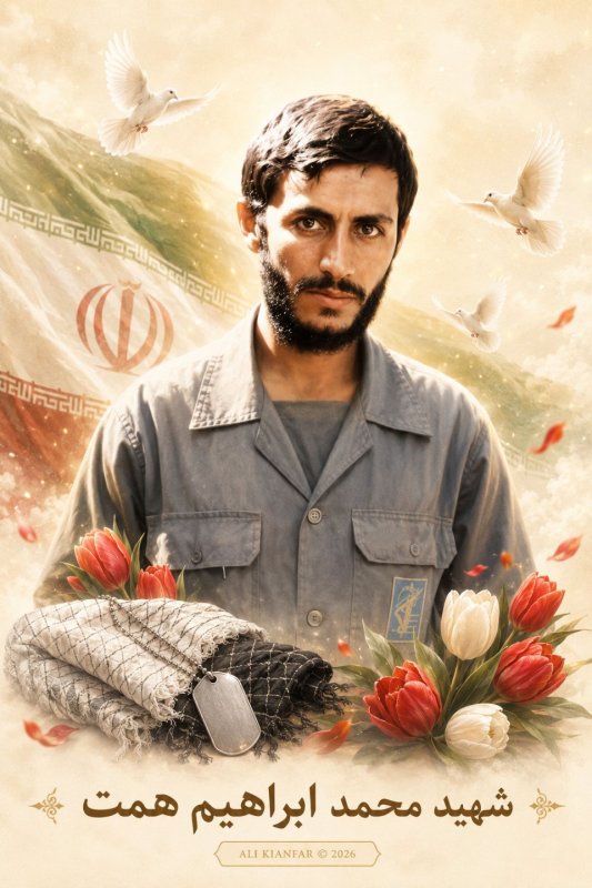 🌹شهید دفاع مقدس ابراهیم همت 🌹