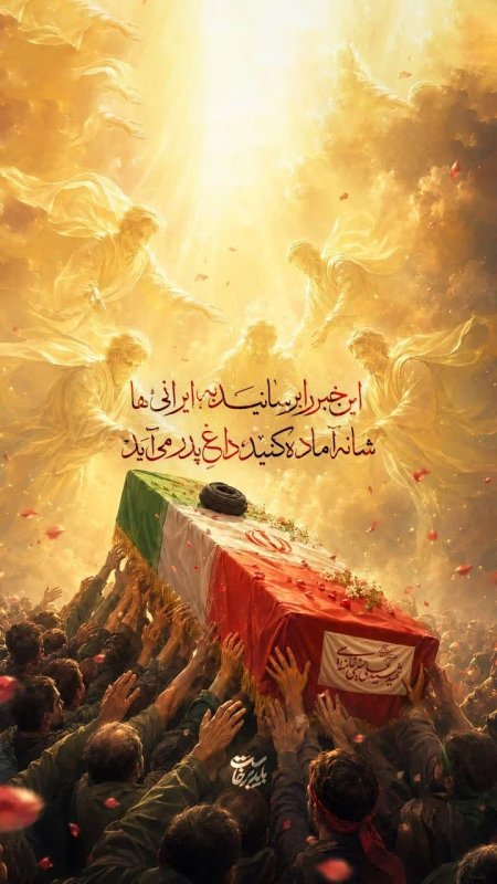 این خبر را برسانید به ایرانی‌ها شانه‌ آماده کنید، داغ پدر می‌آید . . . 💔
