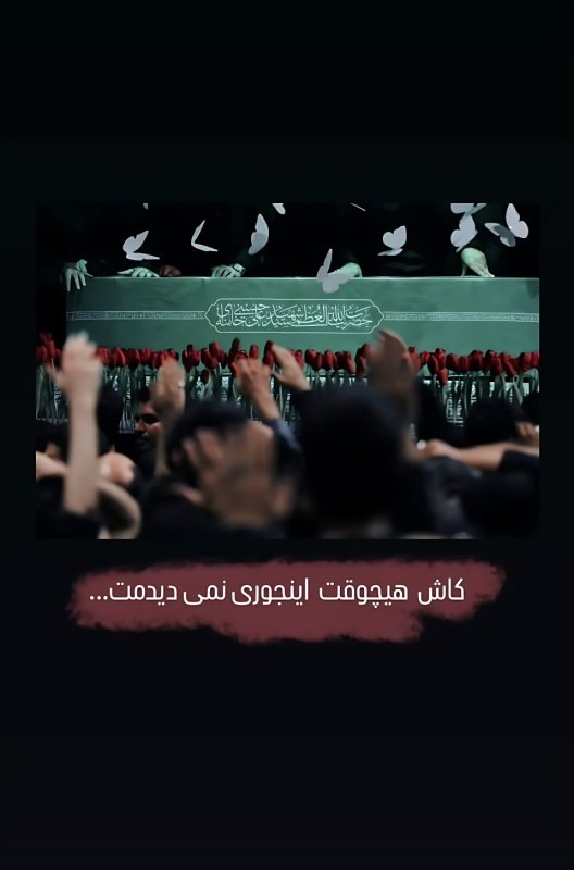 کاش هیچوقت اینجوری نمی دیدمت ...