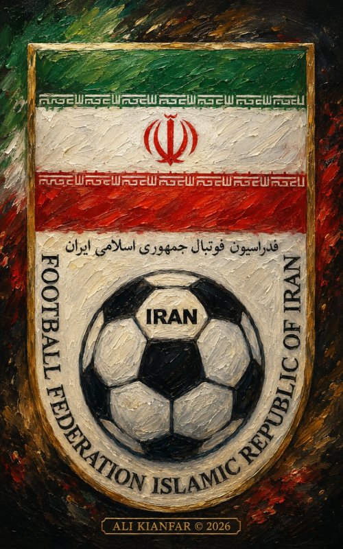 طراحی و تولید لوگو تیم ملی فوتبال ایران 🇮🇷