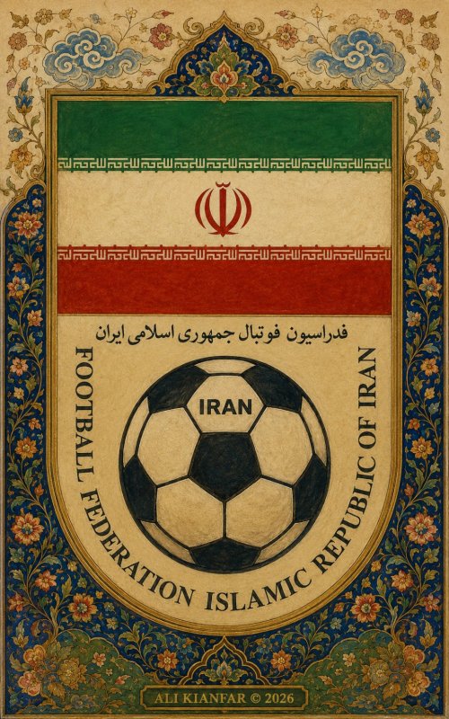 طراحی و تولید لوگو تیم ملی فوتبال ایران 🇮🇷