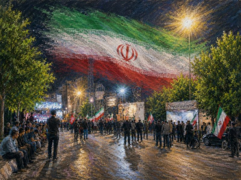 حضور مردم شهرستان دورود در تجمعات شبانه 🇮🇷