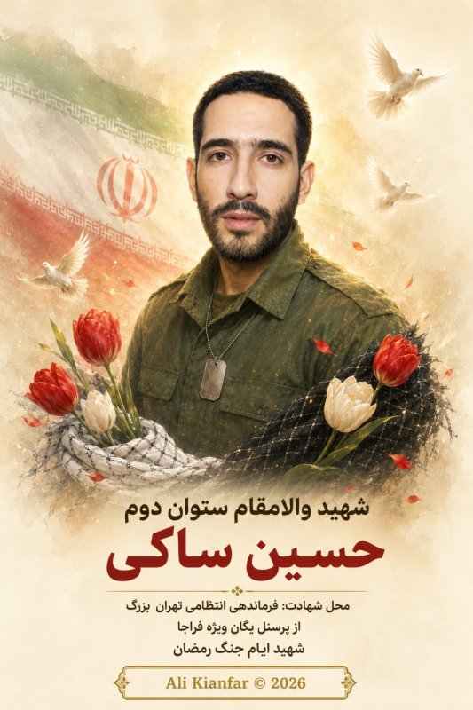 🌹شهید حسین ساکی 🌹