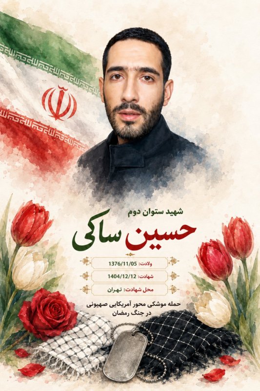 🌹شهید حسین ساکی 🌹