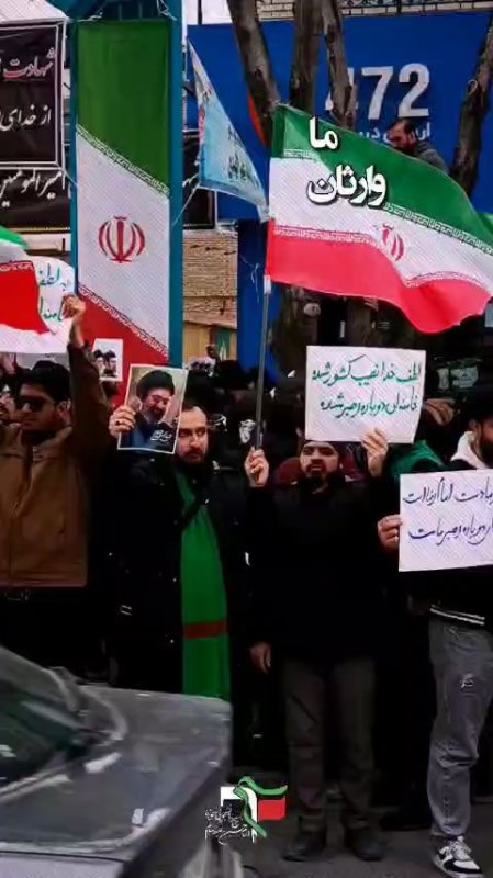 بیعت دانشجویان دانشگاهیان مشهد با رهبر جدیدمان🇮🇷