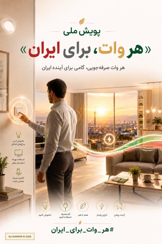 💡 هر وات، برای ایران🇮🇷⚡