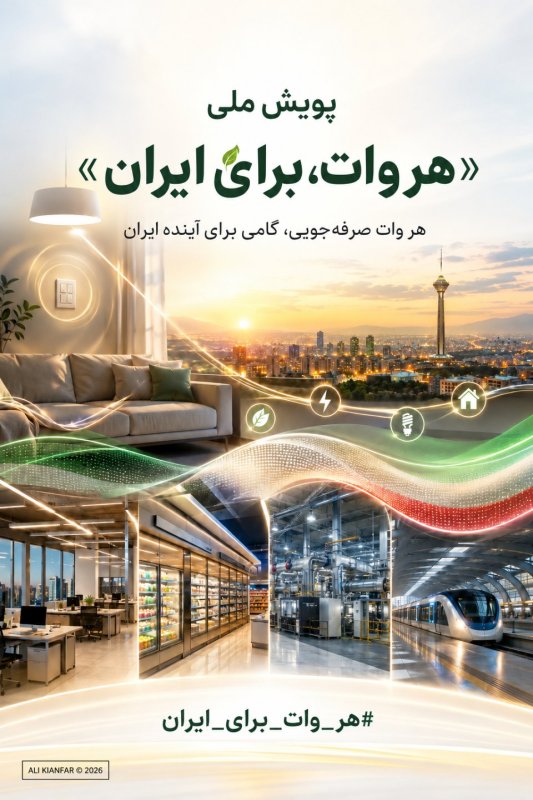 💡 هر وات، برای ایران🇮🇷⚡