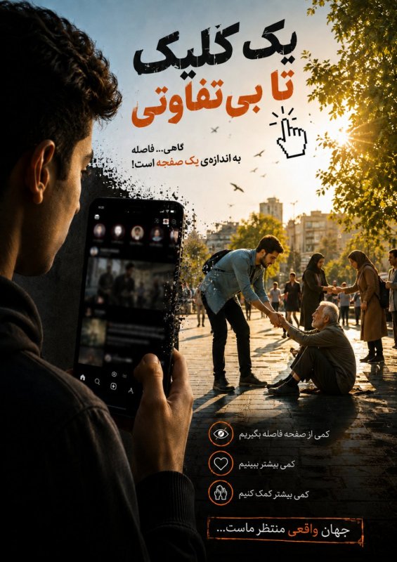 یک کلیک تا بی تفاوتی