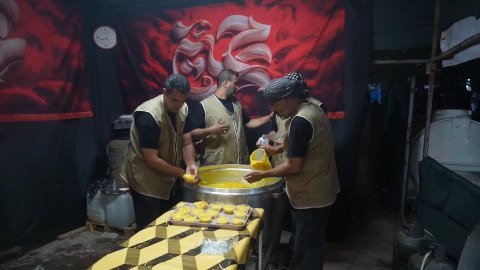 فعالیت موکب ریحانة النبی شهرستان الیگودرز در شهر کربلا