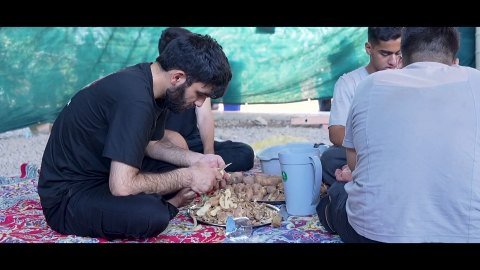آشپز خانه موکب حضرت ابوالفضل شهرستان خرم آباد در شهر نجف