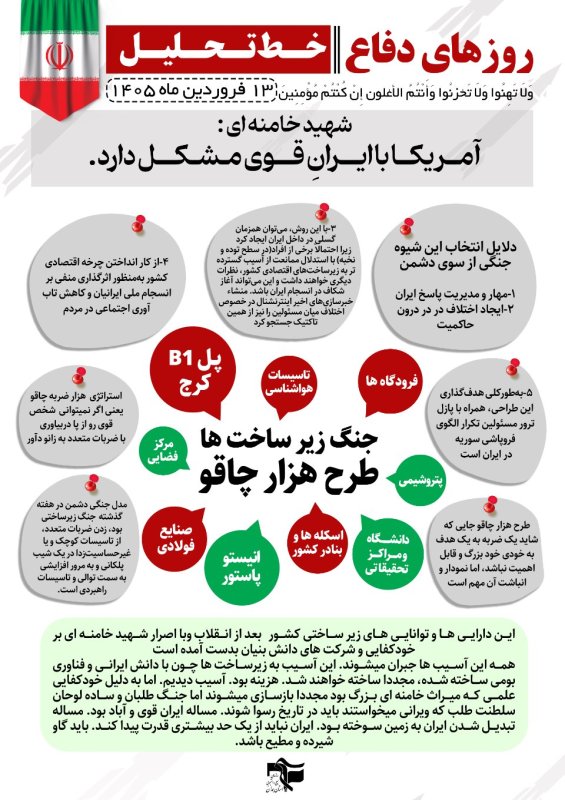 خبرنامه روزهای دفاع 13 فروردین ماه