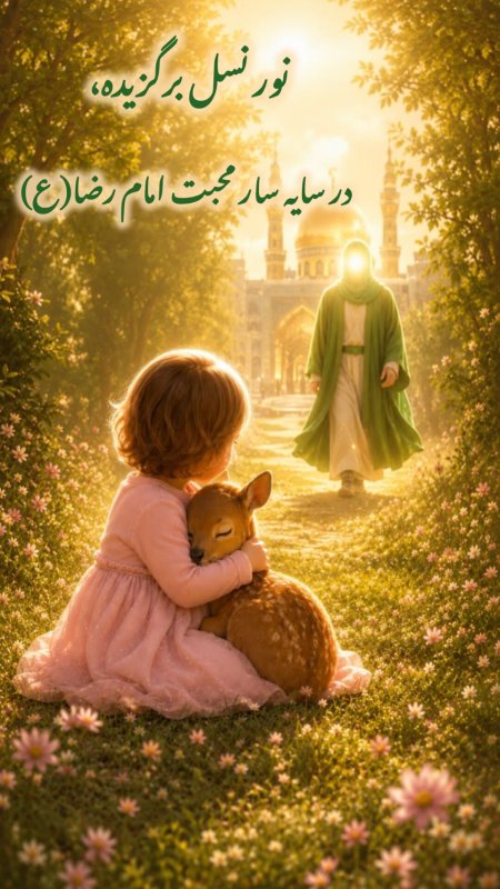 نور نسل برگزیده،در سایه سار امام رضا (ع)