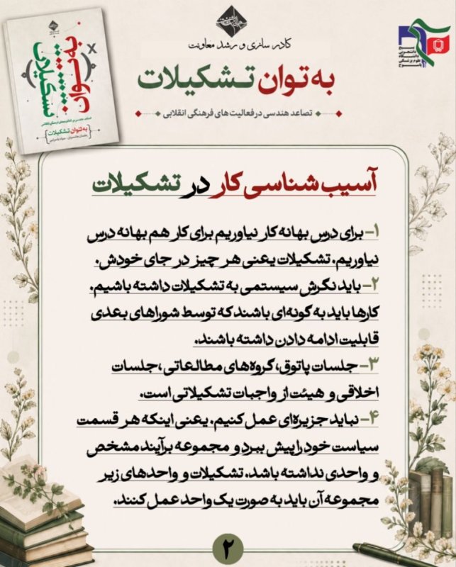 خلاصه نویسی کتاب "به توان تشکیلات"