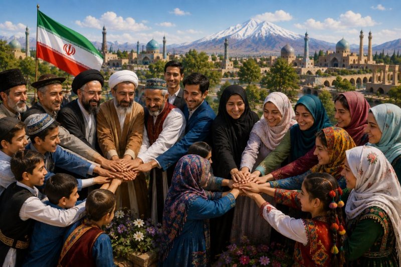 ملت ایران با وجود تفاوت‌ها متحد و همراه