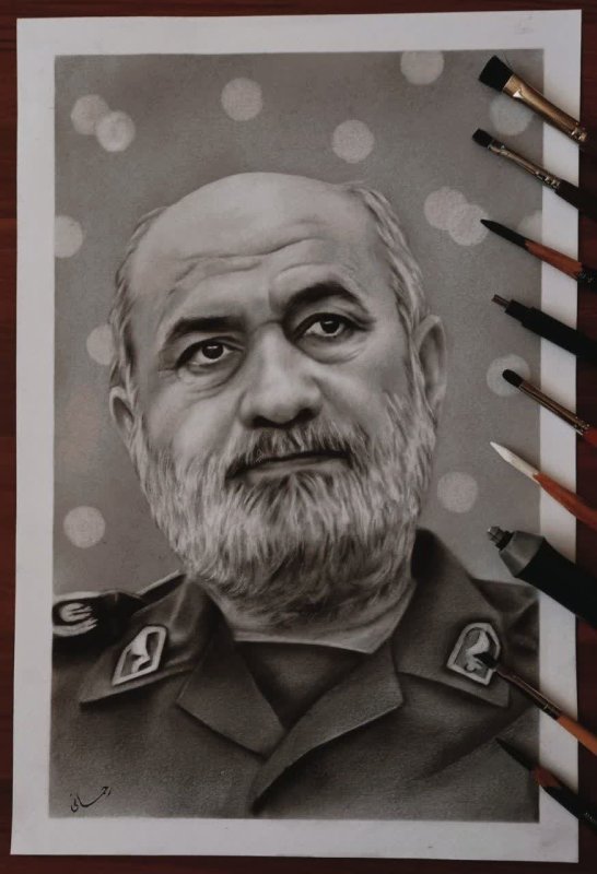 طراحی مردخدا سردا شهید محمد کاظمی
